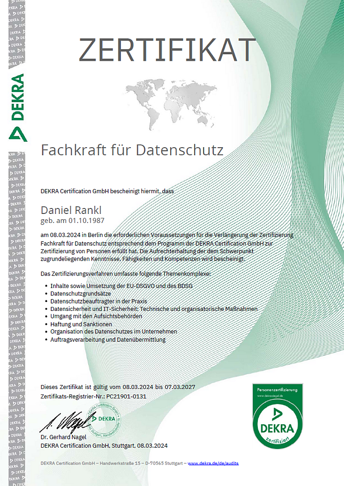 Gemeinsam zur DSGVO-Konformität